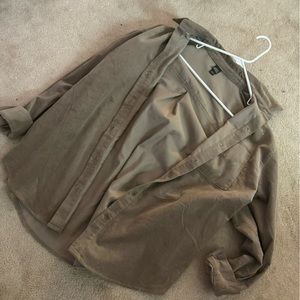 brown button down (cover up)